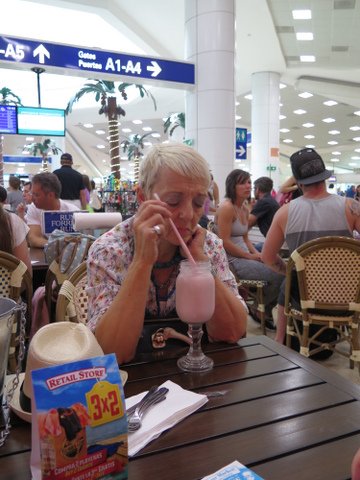 Lots of waiting at airports for our group today