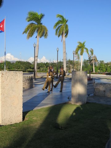 José Martí guards at Santa Ifigenia Cemetery