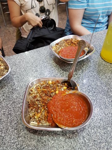 Koshary for lunch in Cairo