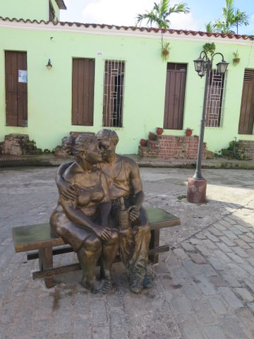 Statues outside Martha Jiminez studio