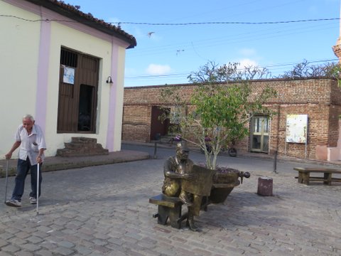 Statues outside Martha Jiminez studio