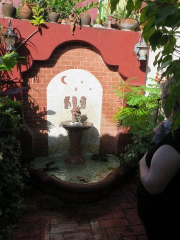 Martha Jiminez studio courtyard